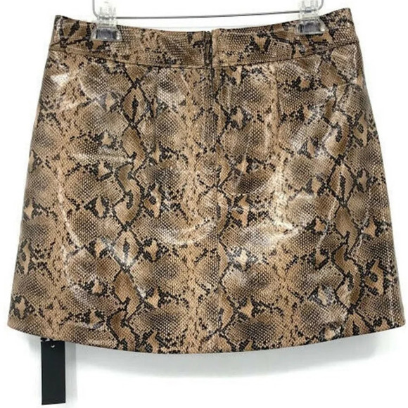 BlankNYC Faux Leather Mini Skirt Snakeskin Python - Picture 4 of 5